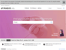 Tablet Screenshot of magix.info